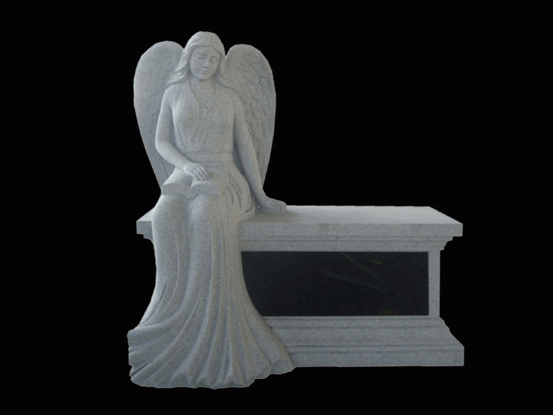 Bench-Angel-2 custom statue monument with angel.