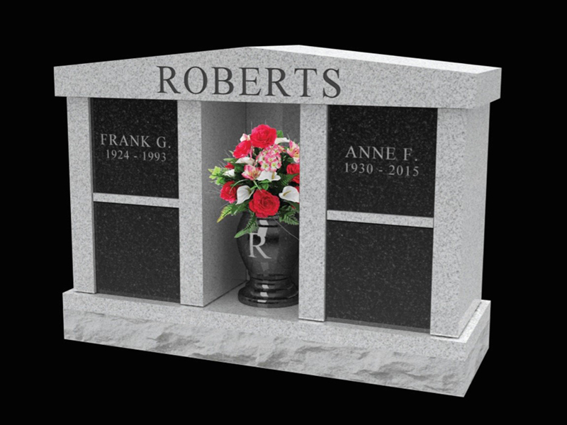 Cremation-Monument-Roberts granite cremation monument.