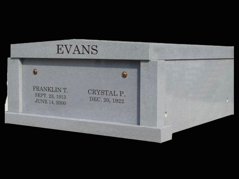 Mausoleum-Evans granite masoleum.
