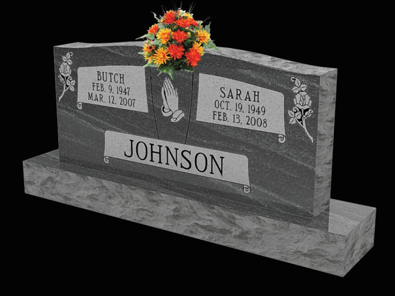 Monument-Johnson custom granite monument.