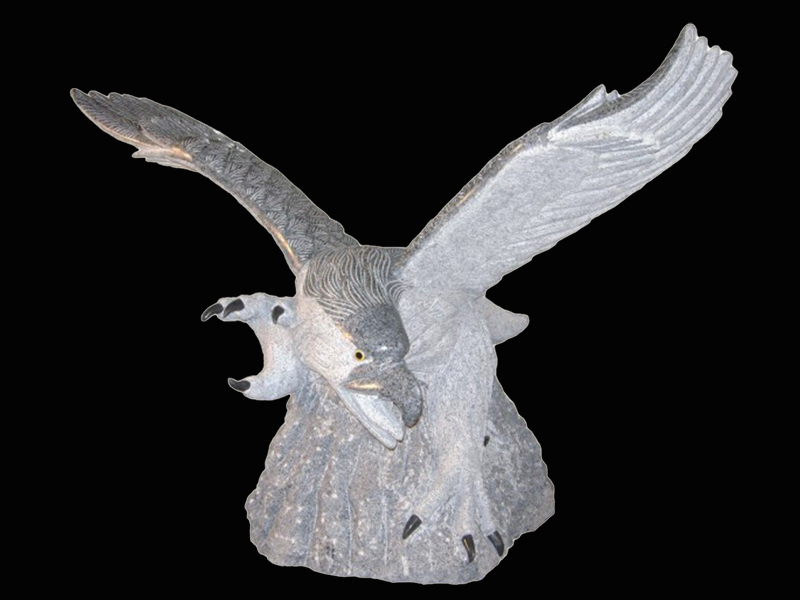 Statue-Eagle staue of an eagle flying.