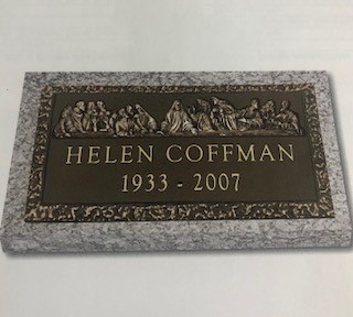 Bronze Marker - Coffman custom bronzer memorial