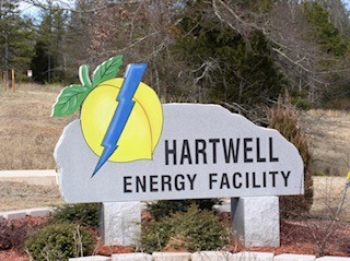 Granite Sign - Hartwell Energy granite sign